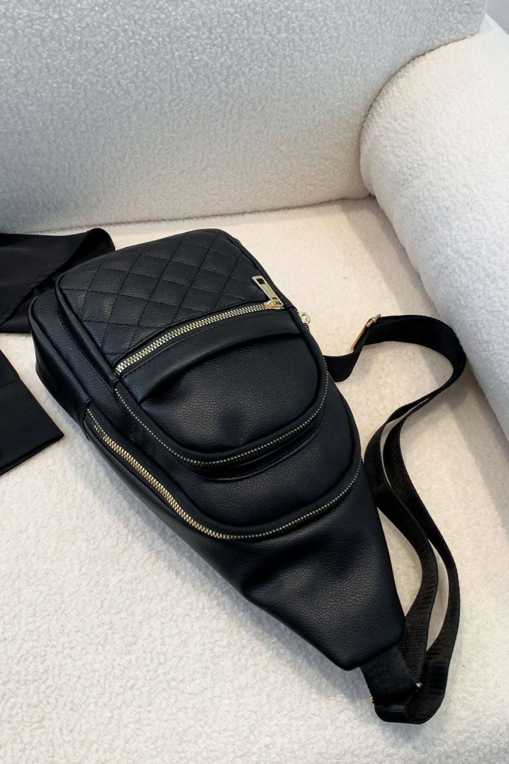 PU Leather Sling Bag - Premium Crossbody Bag from Trendsi - Just $25.99! Shop now at Handbags Specialist Headquarter