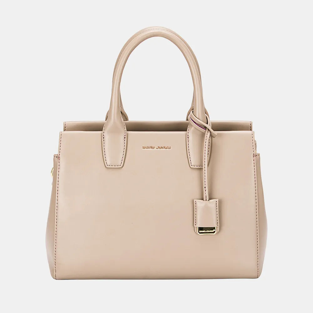David Jones PU Leather Handbag - Premium Handbags from Trendsi - Just $47.99! Shop now at Handbags Specialist Headquarter