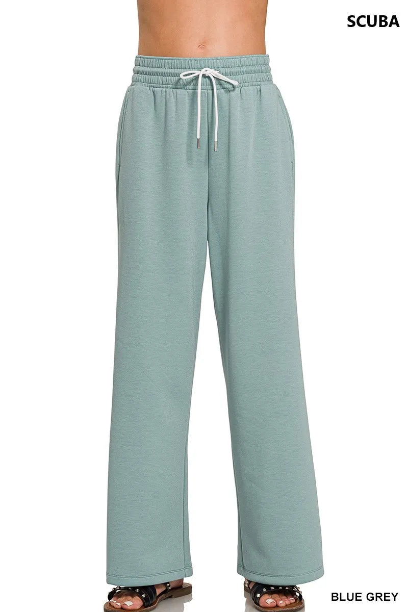 Zenana Scuba Drawstring Pants - Premium Women Pants from Trendsi - Just $26.99! Shop now at Handbags Specialist Headquarter