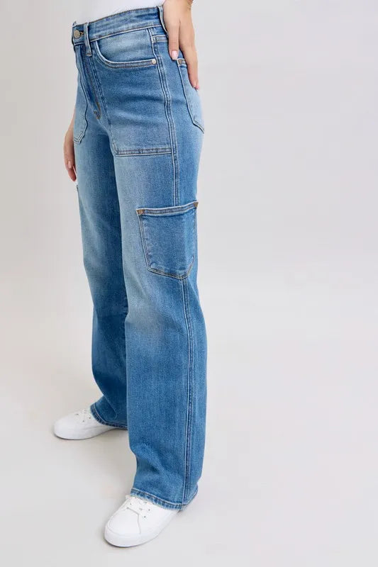Judy Blue Full Size High Waist 90's Straight Jeans Plus Size - Premium Women / Jeans & Denim from Trendsi - Just $67.99! Shop now at Handbags Specialist Headquarter