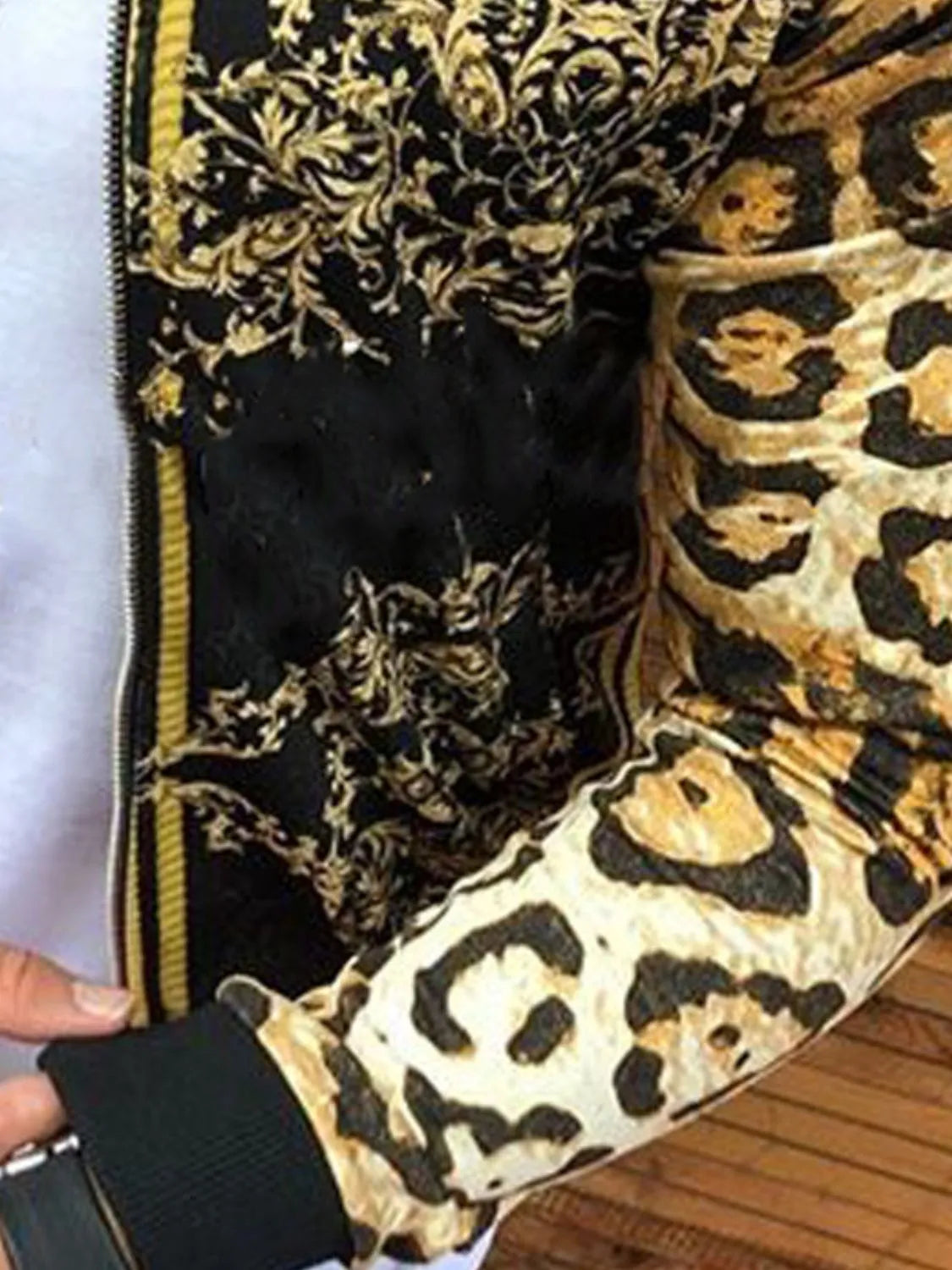 Men's Full Size Printed Zip Up Long Sleeve Top Plus Size - Premium Men's Zip Up Vest from Trendsi - Just $62.82! Shop now at Handbags Specialist Headquarter