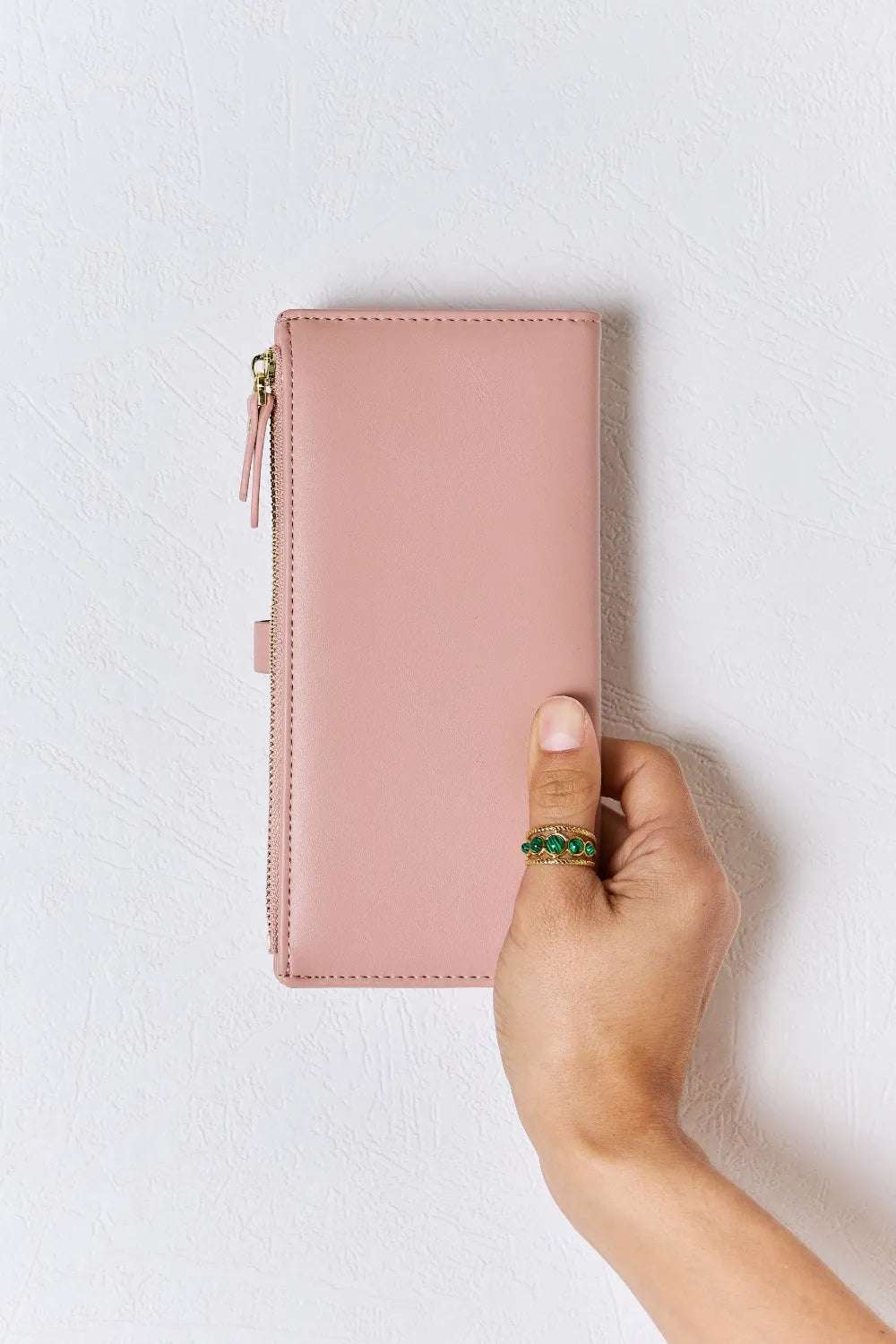 David Jones Texture PU Leather Wallet - Premium Wallet from Trendsi - Just $28.99! Shop now at Handbags Specialist Headquarter