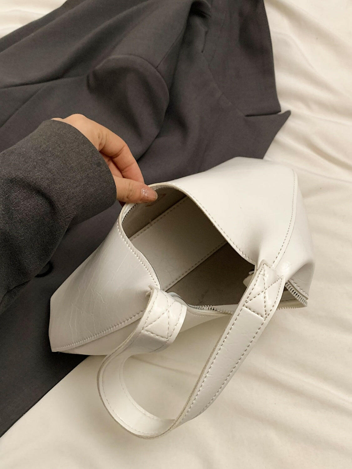 PU Leather Shoulder Bag.