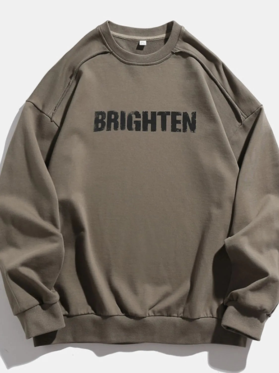 Men's Letter Graphic Round Neck Long Sleeve Sweatshirt - Premium Men's Sweatshirts from Trendsi - Just $49.94! Shop now at Handbags Specialist Headquarter