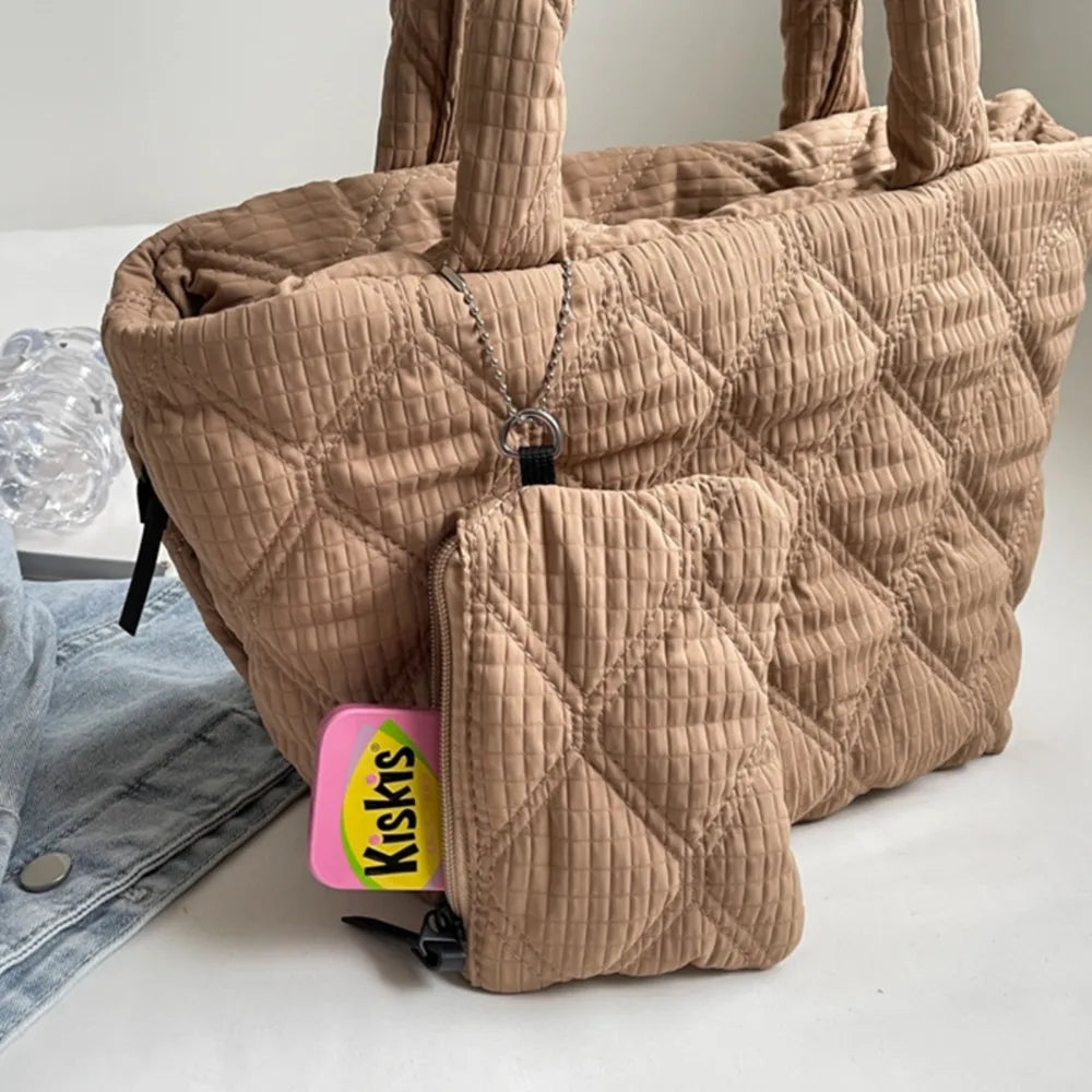 Polyester Medium Tote Bag - Premium Tote Bag from Trendsi - Just $32.99! Shop now at Handbags Specialist Headquarter