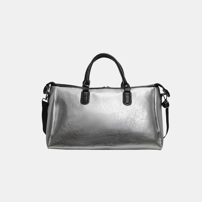 PU Leather Oversize Travel Bag - Premium travel-bag from Trendsi - Just $50.99! Shop now at Handbags Specialist Headquarter