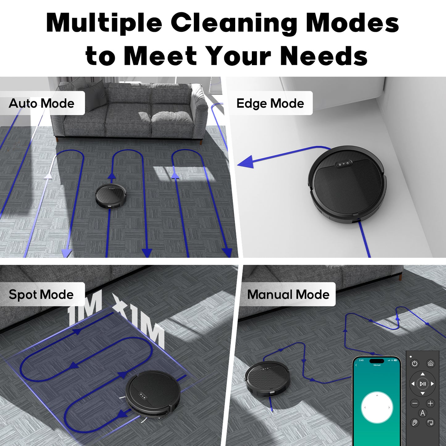 PetPro CleanBot: 3-in-1 Vacuum & Mop Master