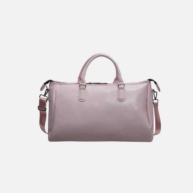 PU Leather Oversize Travel Bag - Premium travel-bag from Trendsi - Just $50.99! Shop now at Handbags Specialist Headquarter