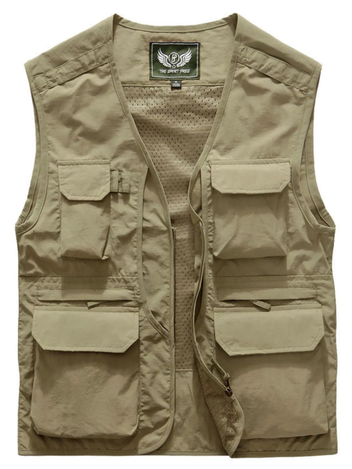 Men's Plus Size Zip Up V-Neck Vest - Premium Men's Zip Up Vest from Trendsi - Just $80.46! Shop now at Handbags Specialist Headquarter