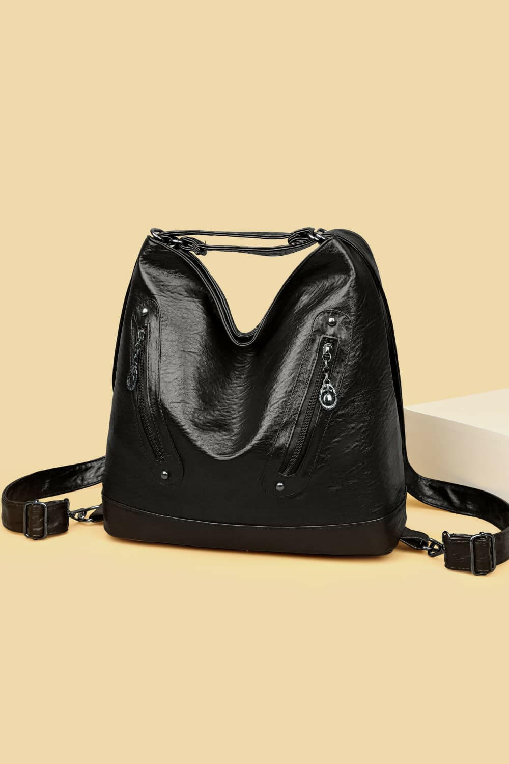 PU Leather Shoulder Bag.