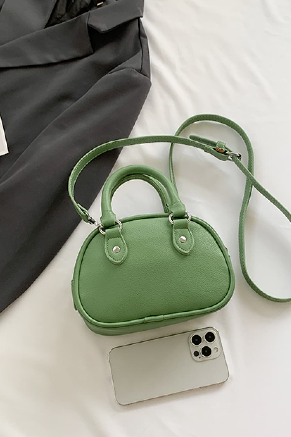 PU Leather Handbag - Premium Handbags from Trendsi - Just $21.99! Shop now at Handbags Specialist Headquarter