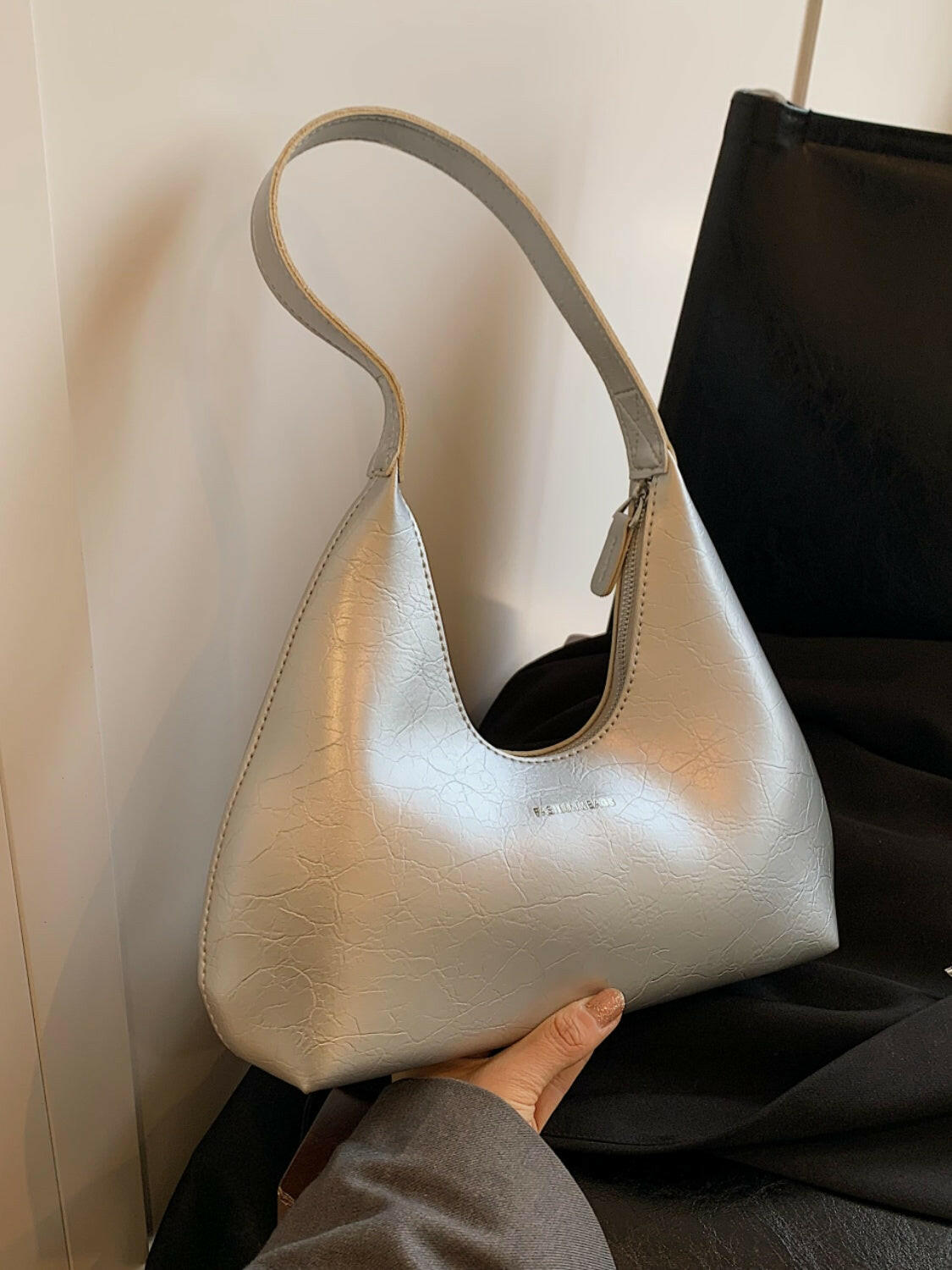 PU Leather Shoulder Bag.