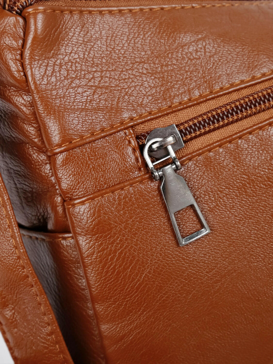 PU Leather Adjustable Strap Shoulder Bag.