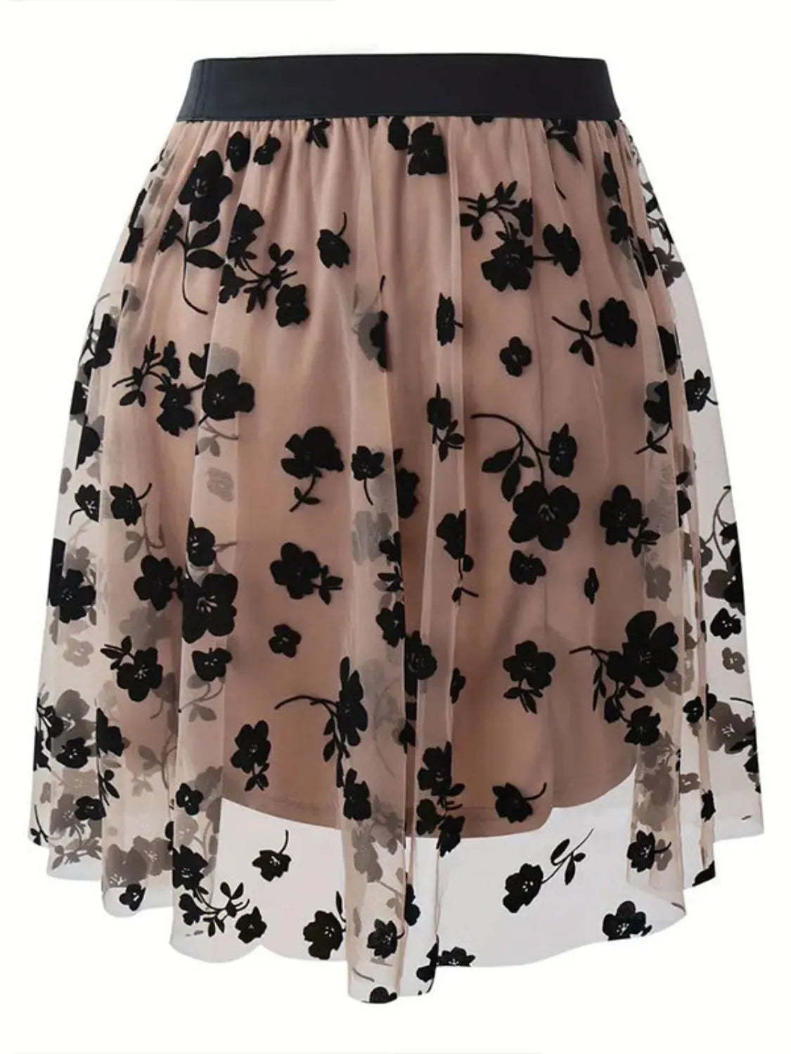 Floral Print High Waist Mini Skirt - Premium Skirts from Trendsi - Just $25.99! Shop now at Handbags Specialist Headquarter