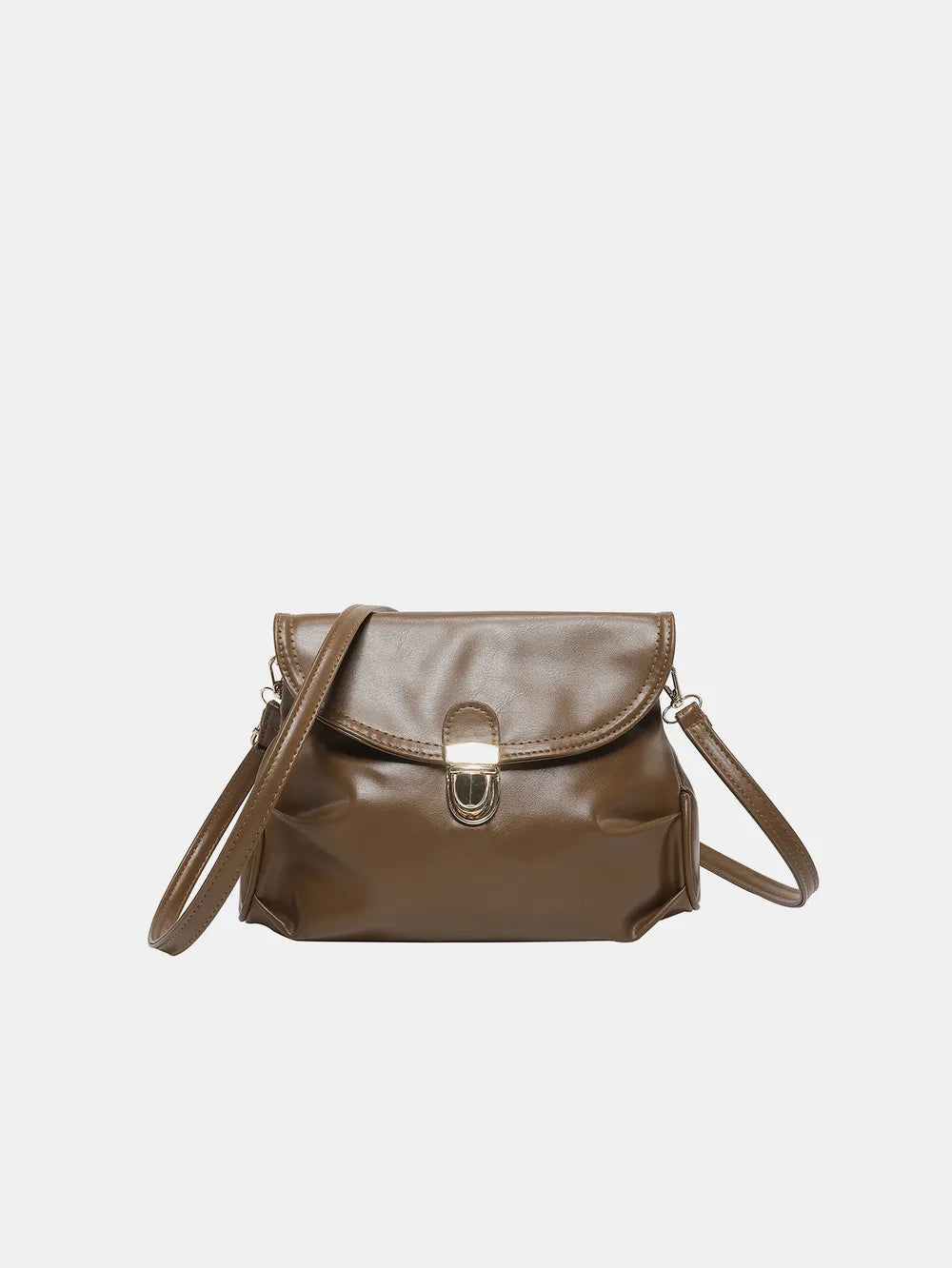 PU Leather Adjustable Strap Crossbody Bag - Premium Crossbody Bag from Trendsi - Just $18.99! Shop now at Handbags Specialist Headquarter