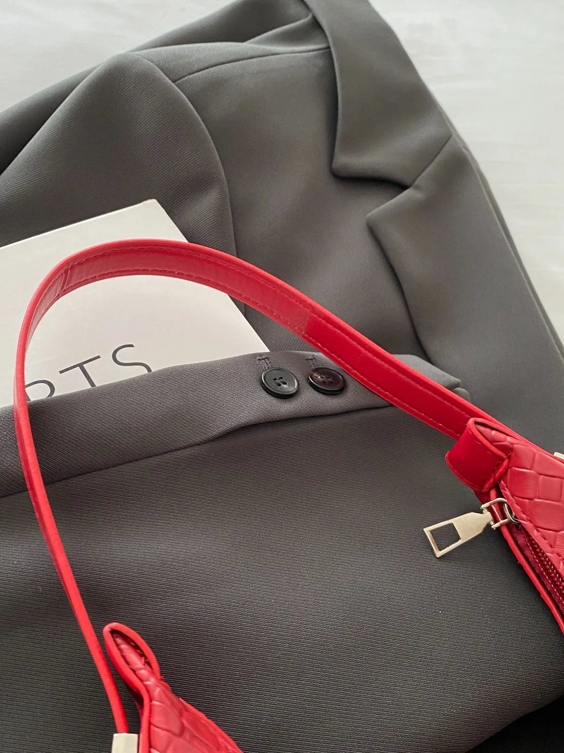PU Leather Shoulder Bag.