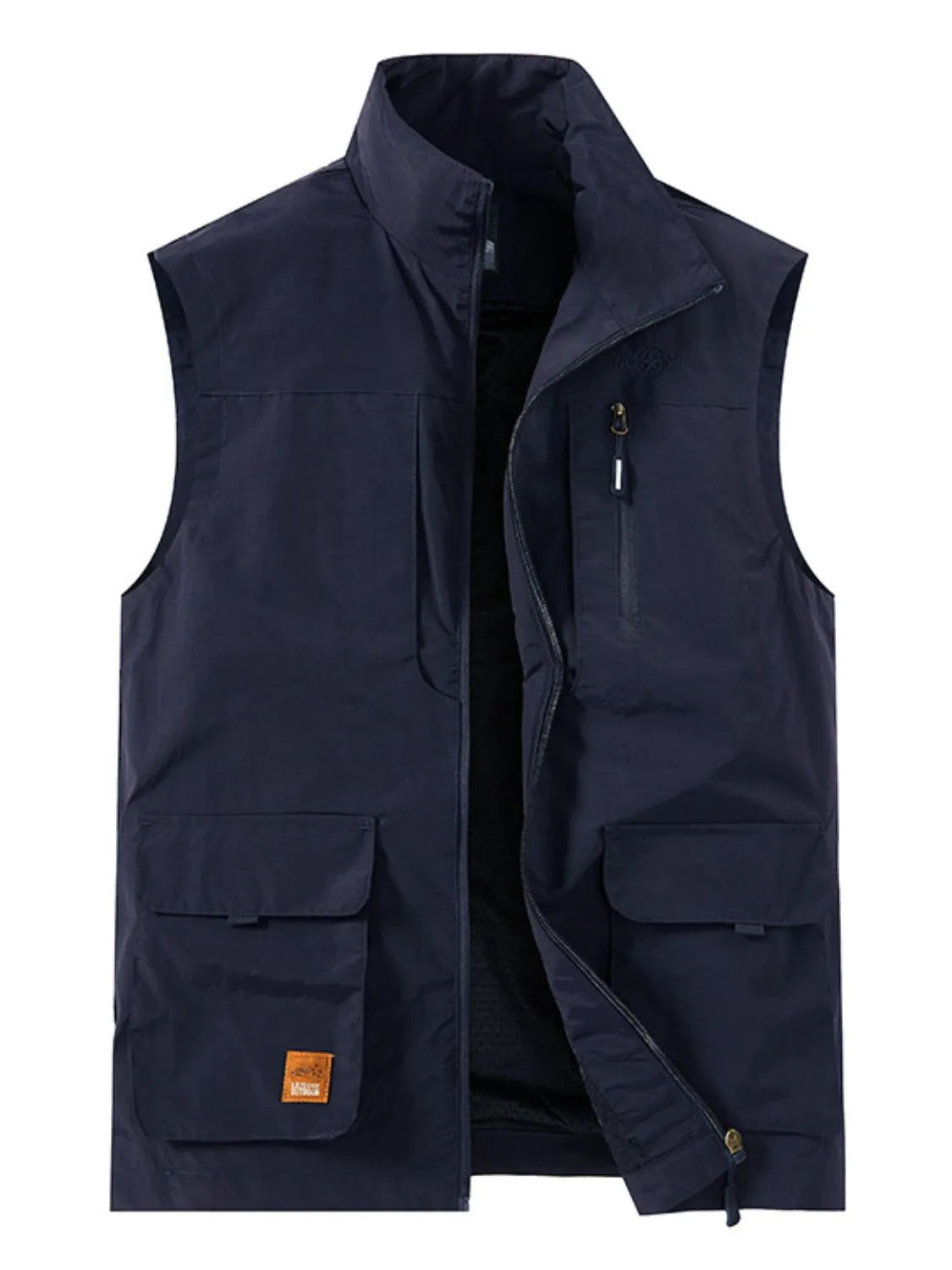 Men's Plus Size Zip Up Vest - Premium from Trendsi - Just $43.42! Shop now at Handbags Specialist Headquarter