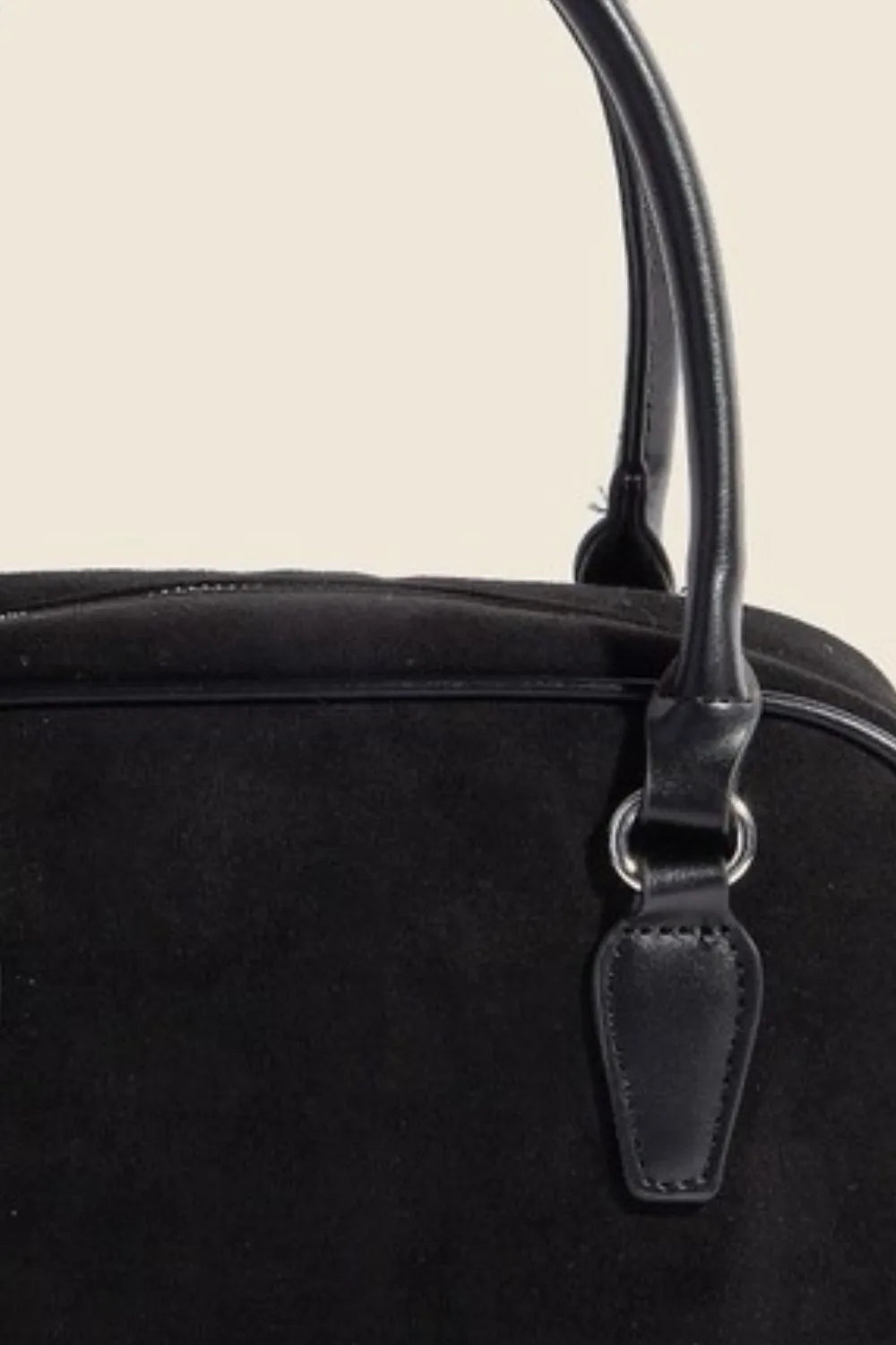 Fame Faux Leather Handle Boxy Handbag - Premium Tote Bag from Trendsi - Just $39.99! Shop now at Handbags Specialist Headquarter