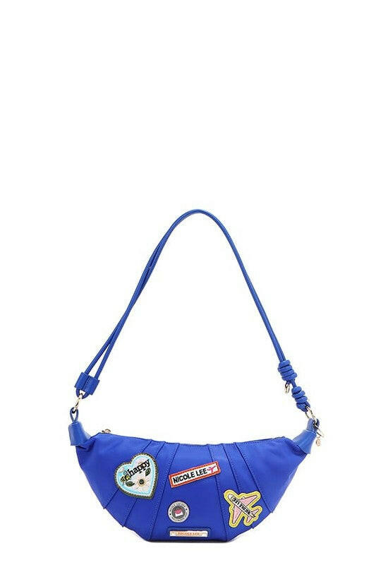 Nicole Lee USA Color Patch Croissant Bag.