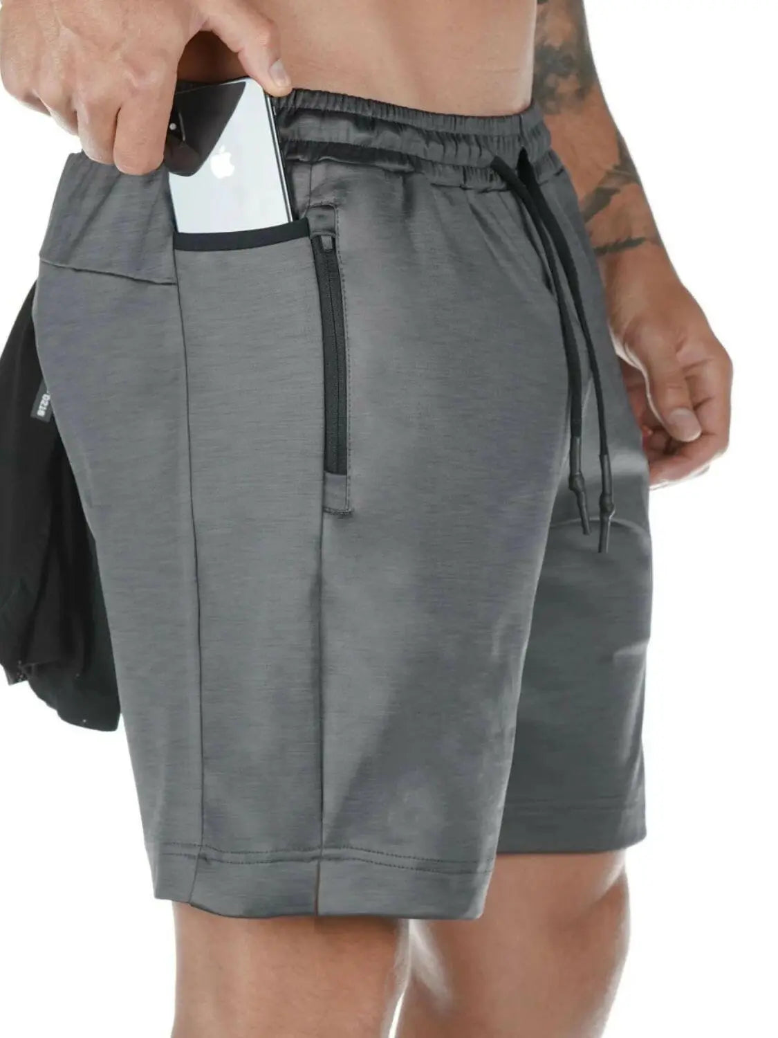 Men's Drawstring Active Shorts with Pockets.