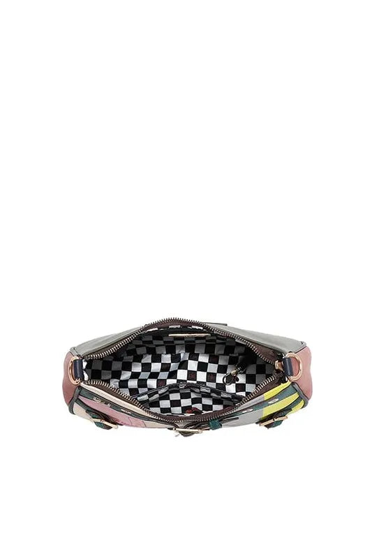 Nicole Lee USA Crescent Shaped Crossbody Bag - Premium Crossbody Bag from Trendsi - Just $49.99! Shop now at Handbags Specialist Headquarter