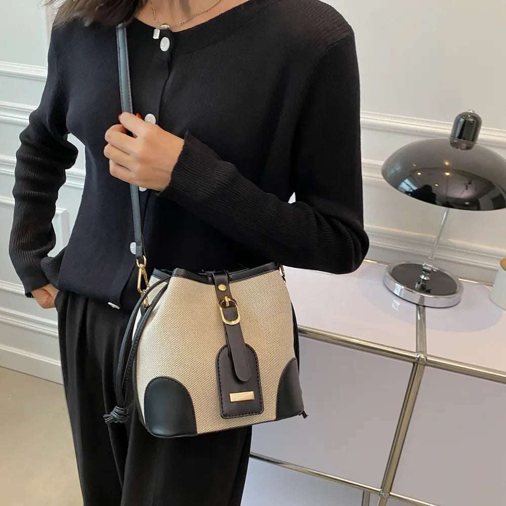 Straw Braided Adjustable Strap Crossbody Bag - Premium Crossbody Bag from Trendsi - Just $38.99! Shop now at Handbags Specialist Headquarter