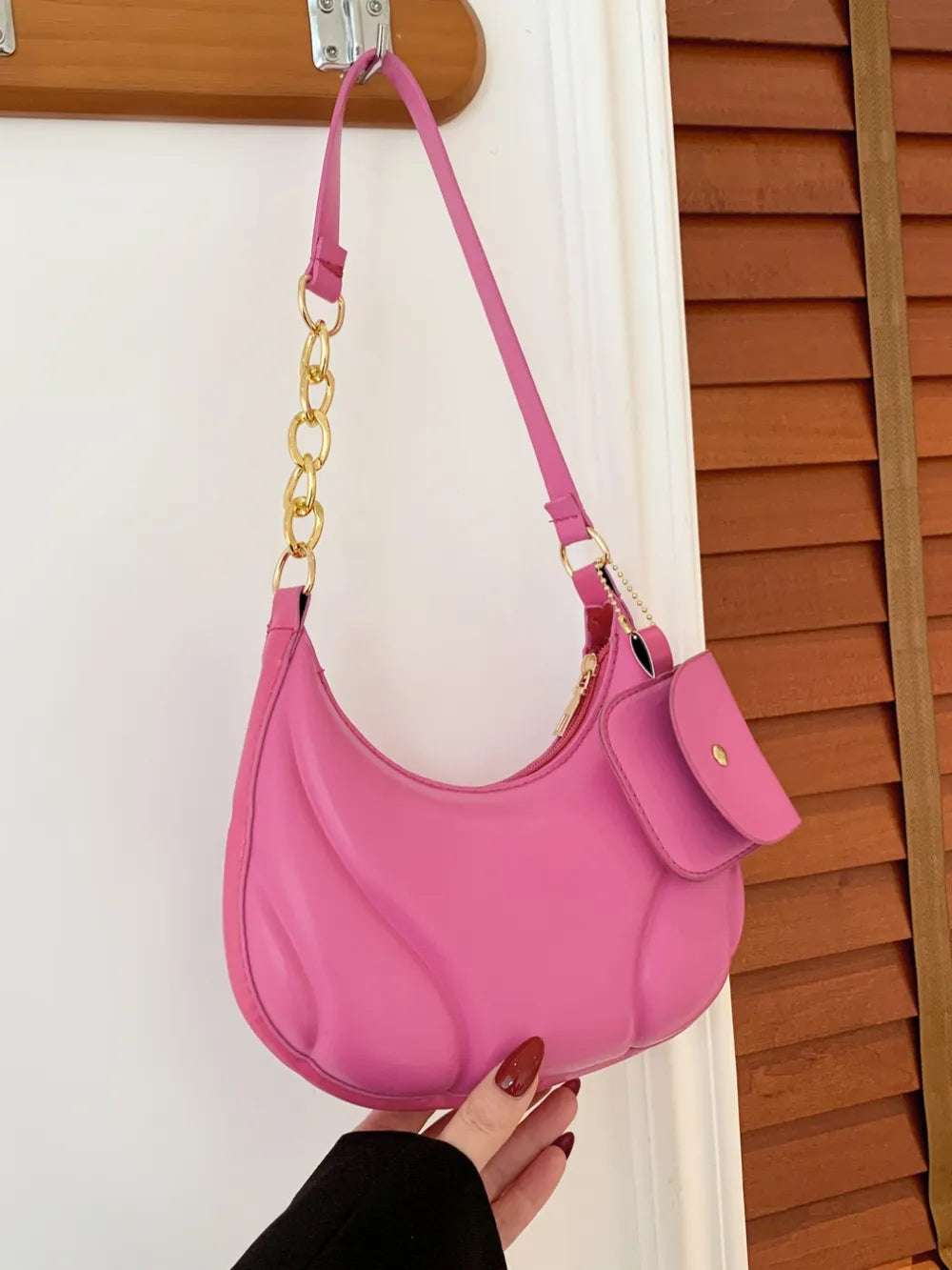 PU Leather Shoulder Bag with EarPods Bag - Premium Crossbody Bag from Trendsi - Just $18.99! Shop now at Handbags Specialist Headquarter