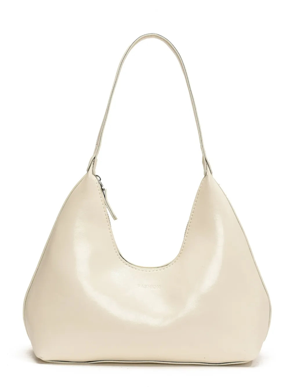 PU Leather Moon Shape Shoulder Bag - Premium Tote Bag from Trendsi - Just $39.99! Shop now at Handbags Specialist Headquarter