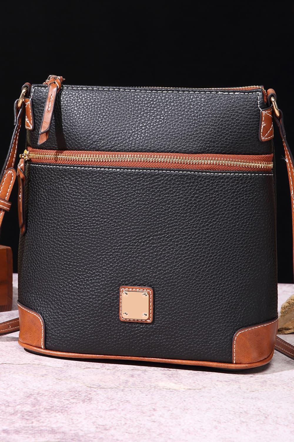 PU Leather Crossbody Bag - Premium handbags from Trendsi - Just $44.99! Shop now at Handbags Specialist Headquarter