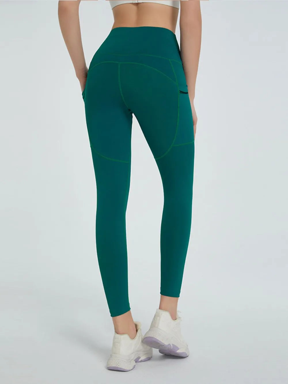 High Waist Active Leggings - Premium Leggings from Trendsi - Just $43.35! Shop now at Handbags Specialist Headquarter