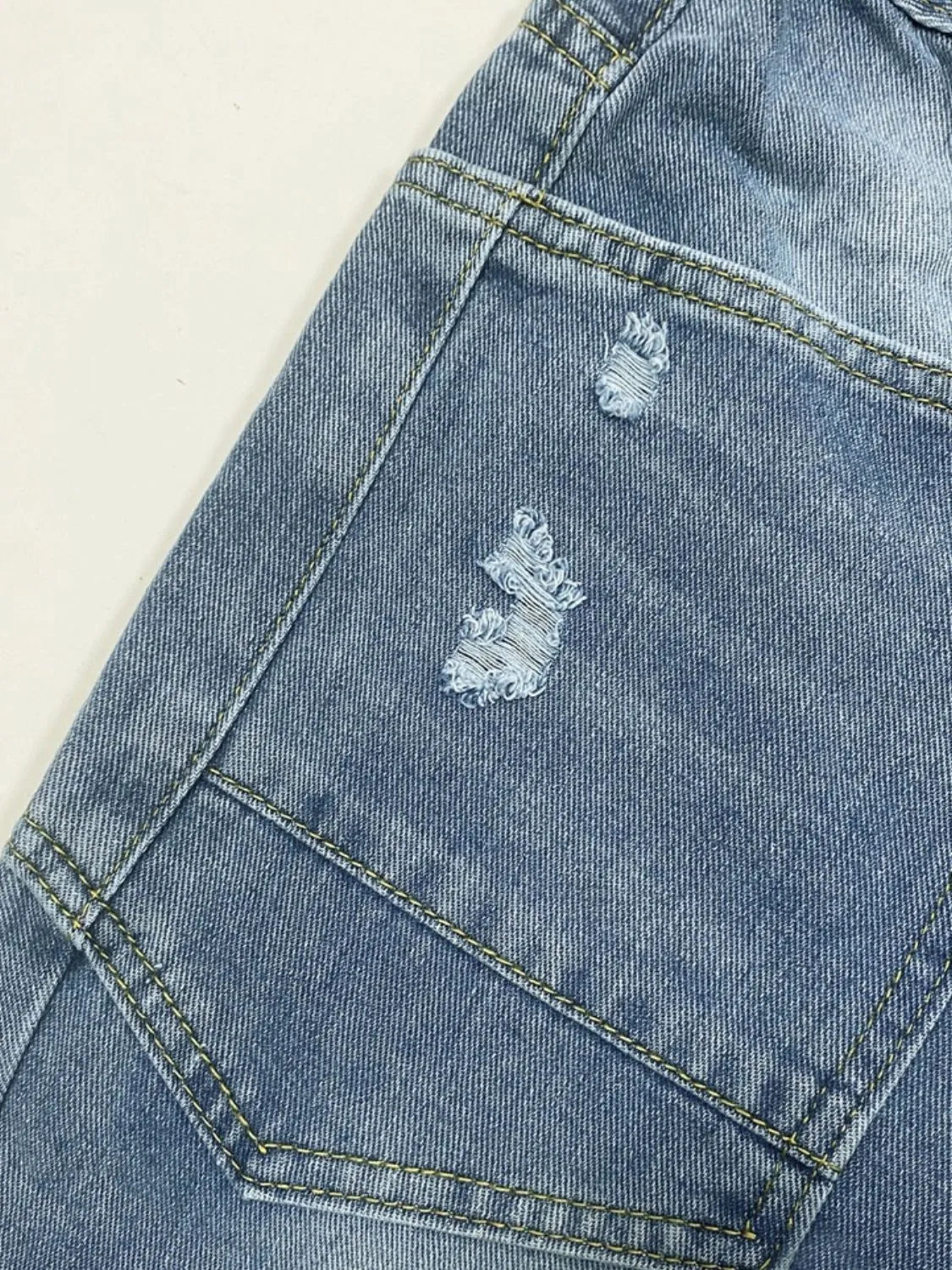 Distressed Jeans with Pockets - Premium Women / Jeans & Denim from Trendsi - Just $35.86! Shop now at Handbags Specialist Headquarter