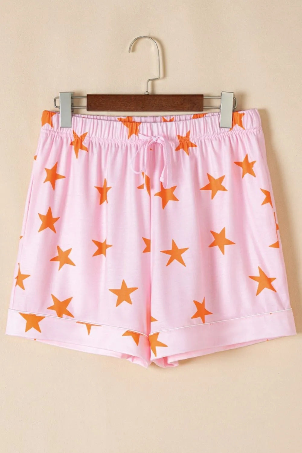 Star Print Short Sleeve Shirt and Shorts Set - Premium Sleepwear from Trendsi - Just $58.99! Shop now at Handbags Specialist Headquarter