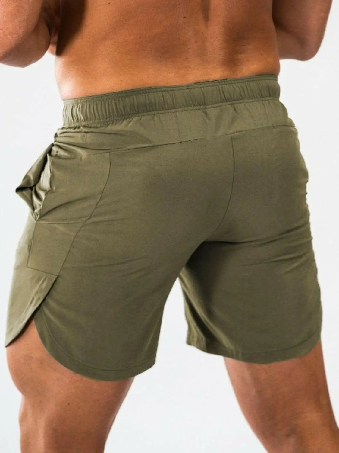 Men's Elastic Waist Active Shorts.