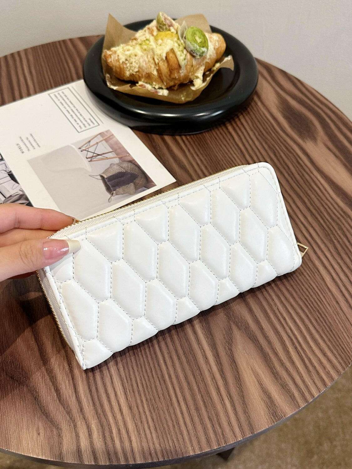 PU Leather Solid Color Wallet - Premium Wallets from Trendsi - Just $15.94! Shop now at Handbags Specialist Headquarter