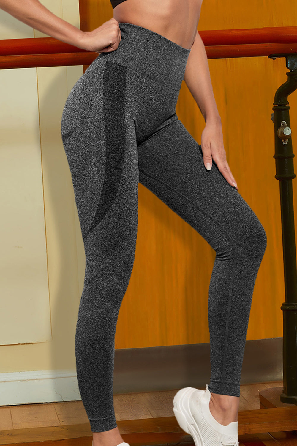 Wide Waistband Sports Leggings - Premium Leggings from Trendsi - Just $34.53! Shop now at Handbags Specialist Headquarter