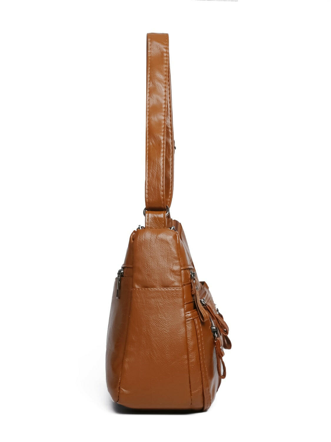 PU Multi-Compartment Crossbody Bag.