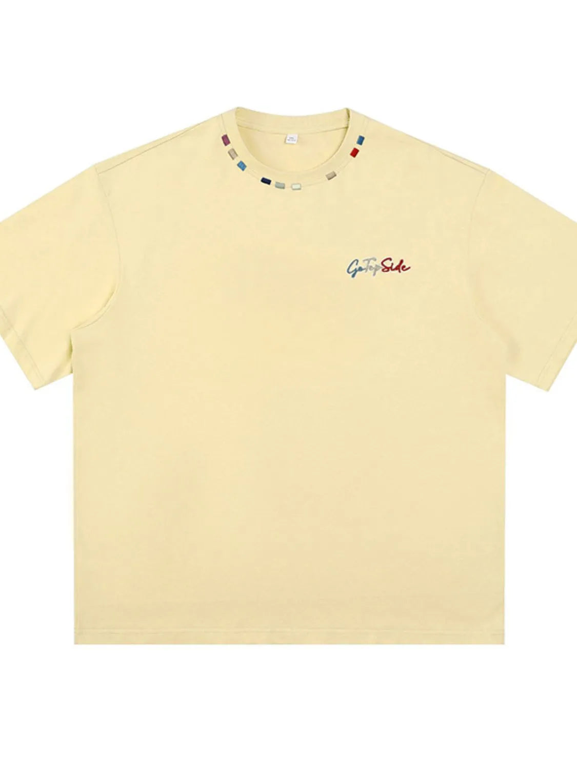 Men's Plus Size Embroidered Round Neck Half Sleeve T-Shirt - Premium Men's T Shirt from Trendsi - Just $29.64! Shop now at Handbags Specialist Headquarter