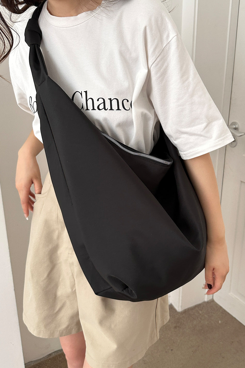 Oversize Nylon Crossbody Bag - Premium Handbags from Trendsi - Just $18.99! Shop now at Handbags Specialist Headquarter