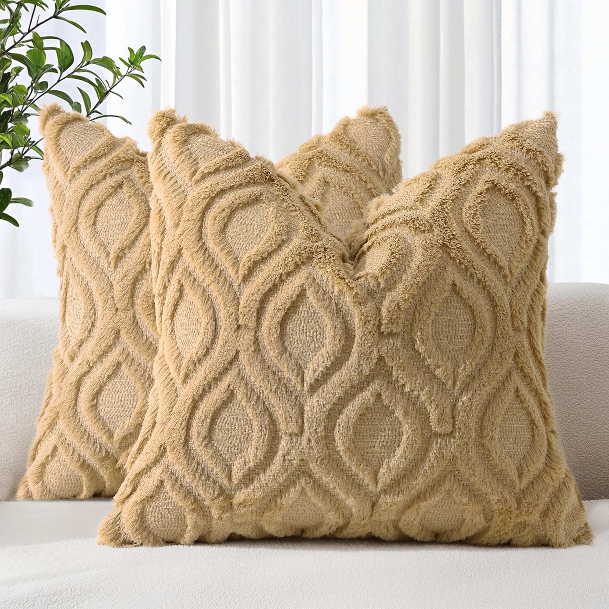 Farmhouse Faux Wool Pillow Covers - Handbags Specialist Headquarter