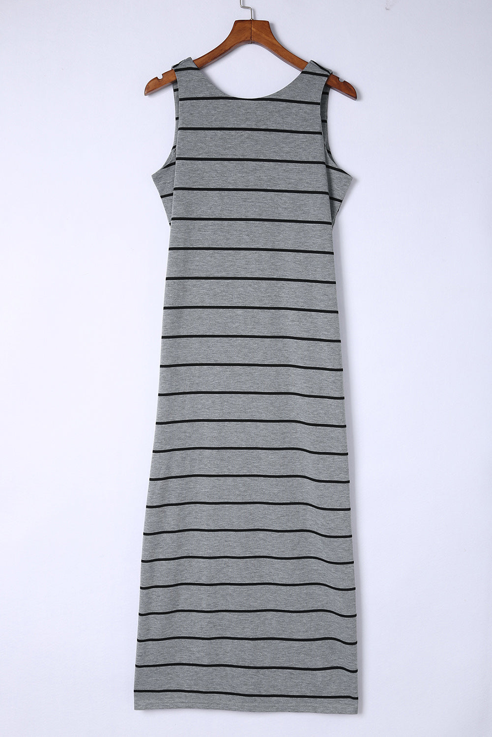 Striped Slit Sleeveless Maxi Dress - Premium Maxi Dress from Trendsi - Just $35.99! Shop now at Handbags Specialist Headquarter