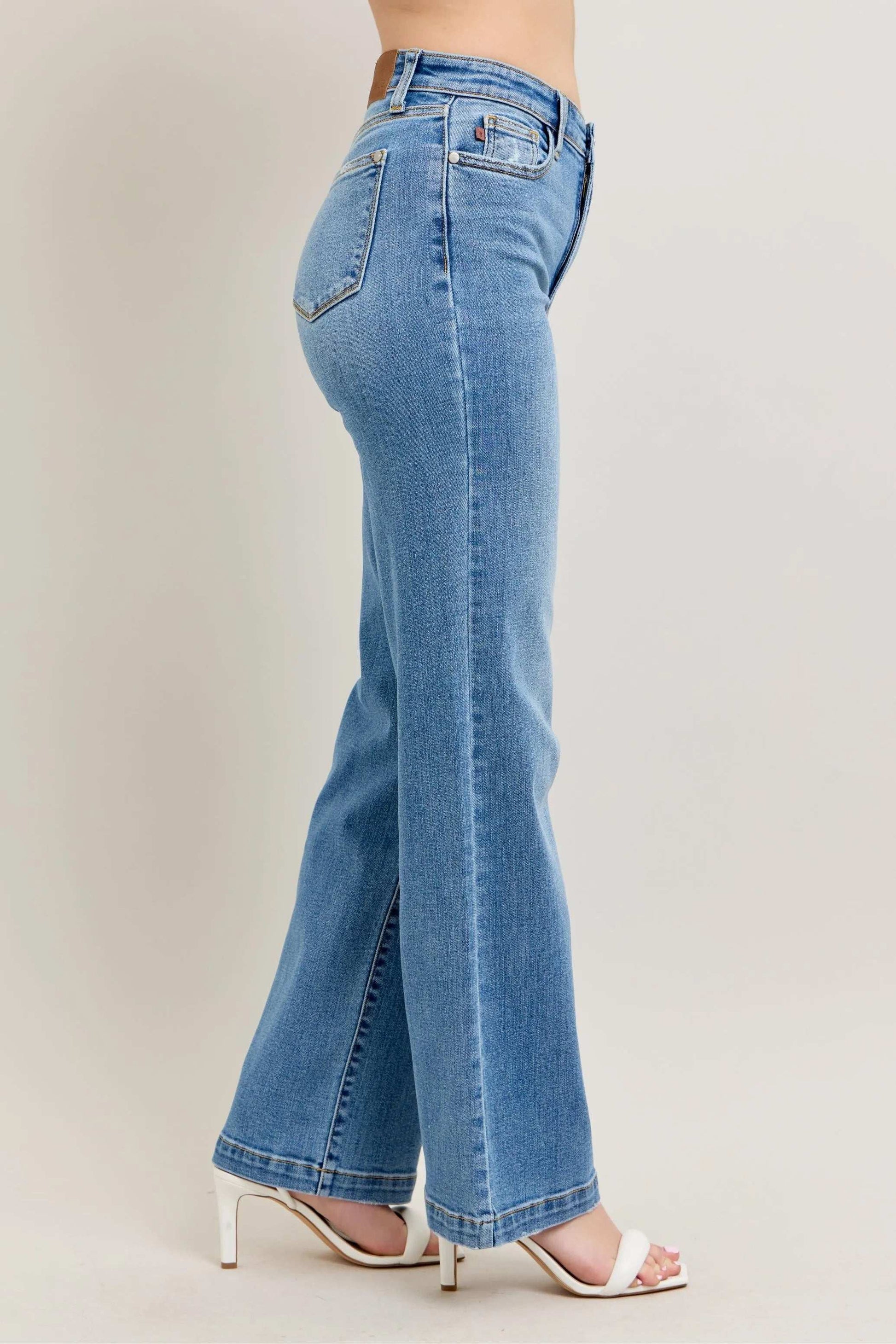 Judy Blue Full Size High Waist Straight Jeans Plus Size - Premium Women / Jeans & Denim from Trendsi - Just $72.99! Shop now at Handbags Specialist Headquarter