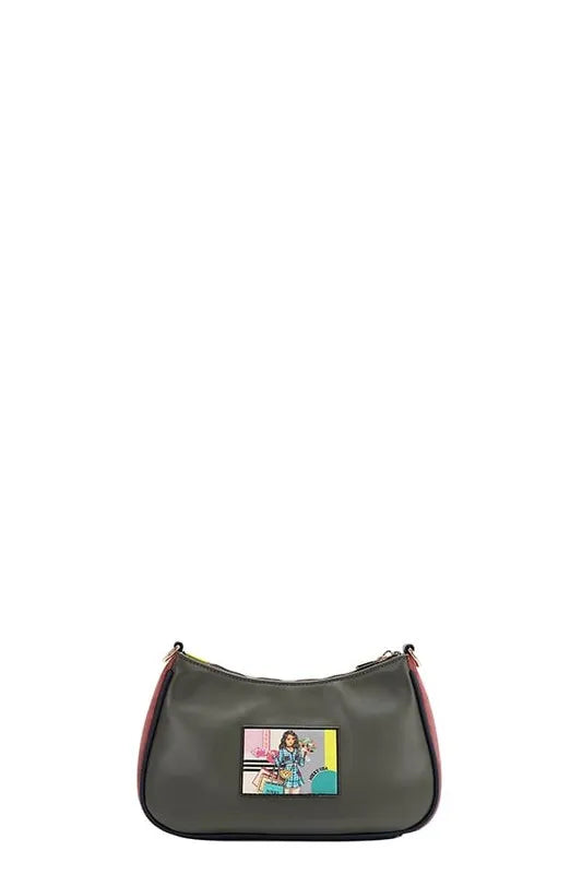 Nicole Lee USA Crescent Shaped Crossbody Bag - Premium Crossbody Bag from Trendsi - Just $49.99! Shop now at Handbags Specialist Headquarter