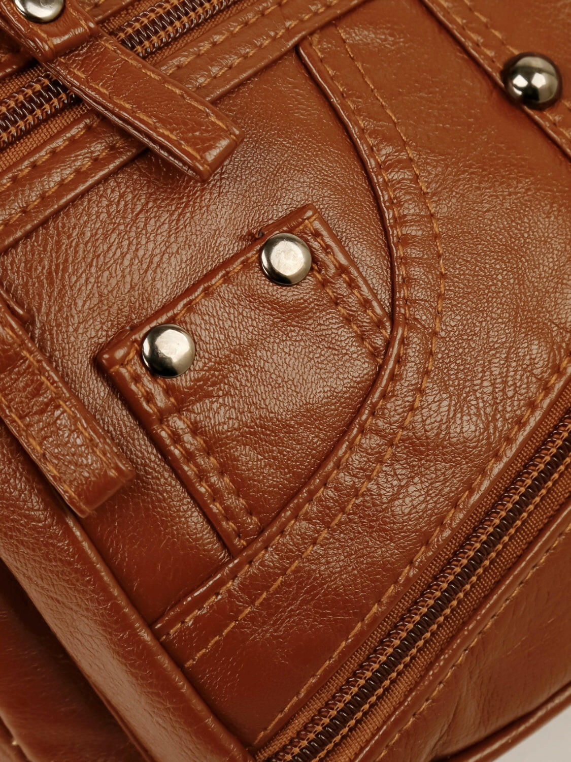 PU Leather Adjustable Strap Shoulder Bag.
