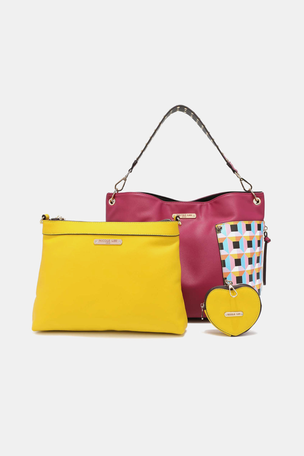 Nicole Lee USA Quihn 3-Piece Handbag Set - Premium Handbags from Trendsi - Just $66.99! Shop now at Handbags Specialist Headquarter