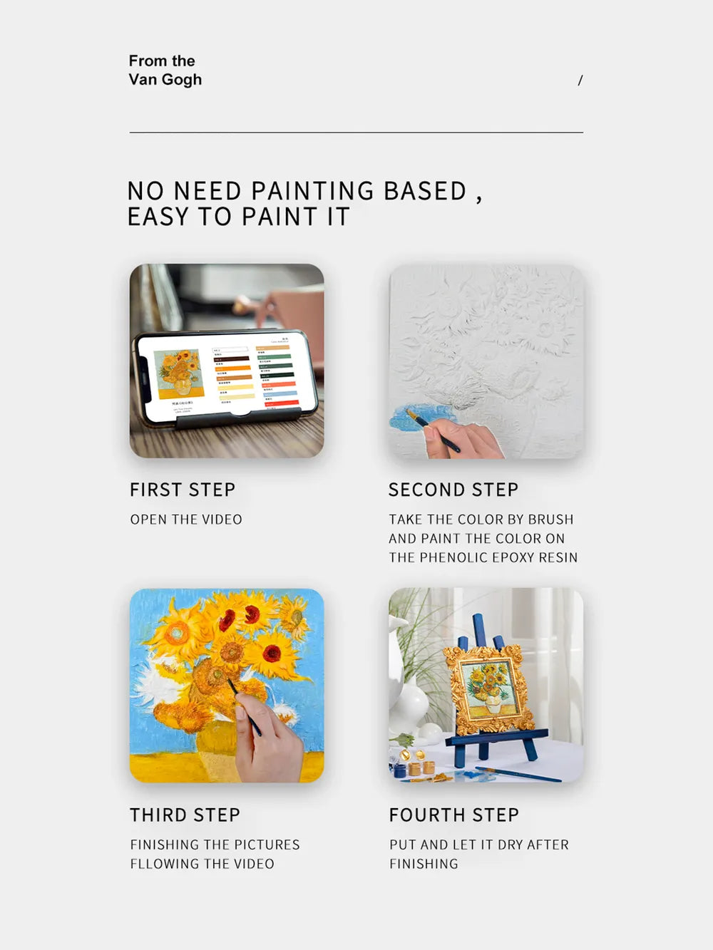 Relief Van Gogh's Starry Night DIY 3D Oil Painting Kit - Premium Sleepwear from Trendsi - Just $28.99! Shop now at Handbags Specialist Headquarter