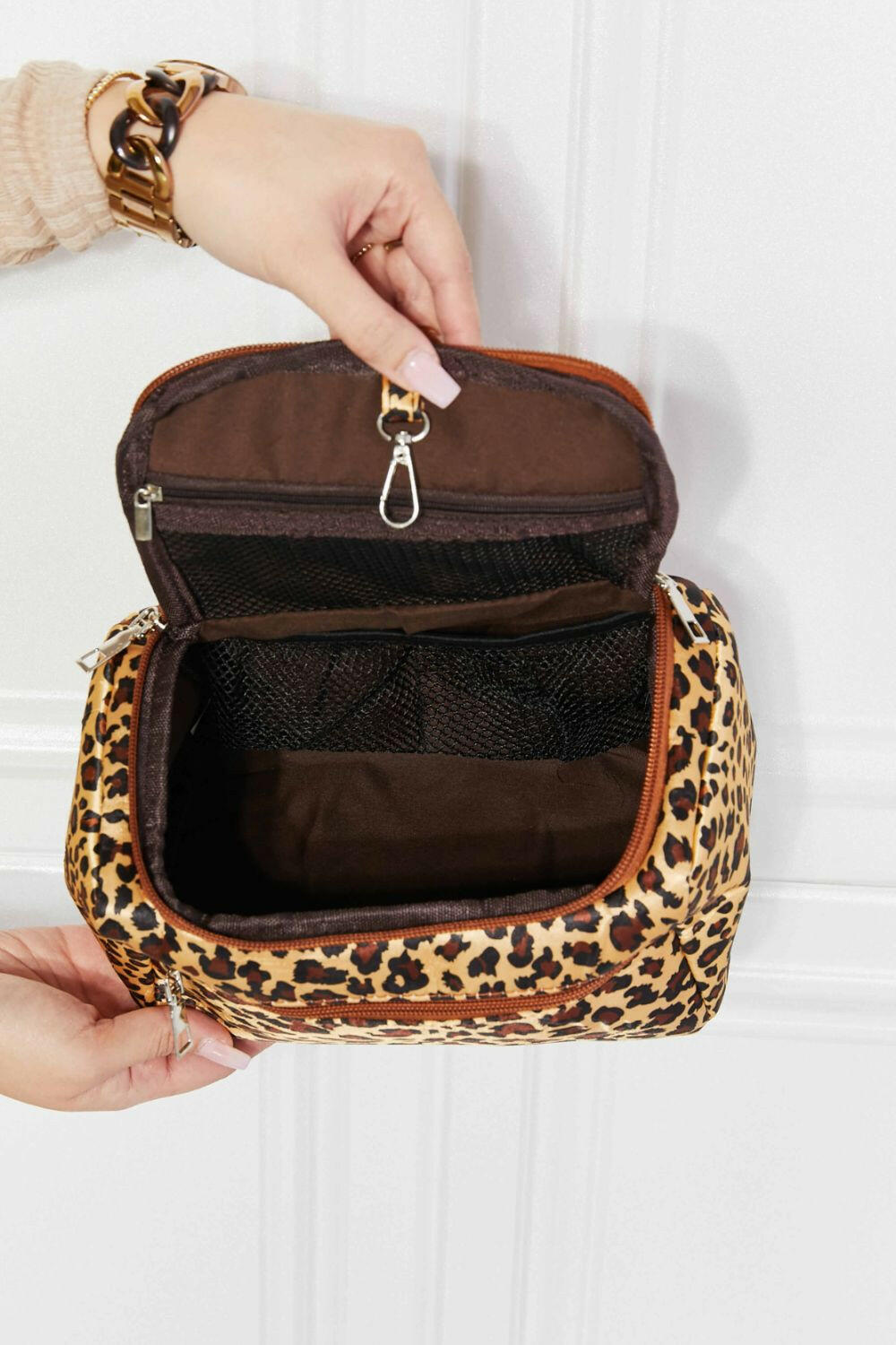 Printed Makeup Bag with Strap.