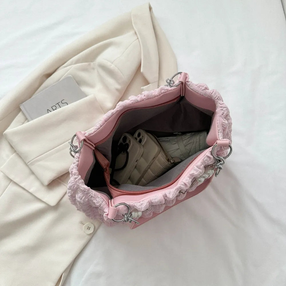 Bubble Textured Tote Bag - Premium Tote Bag from Trendsi - Just $39.99! Shop now at Handbags Specialist Headquarter