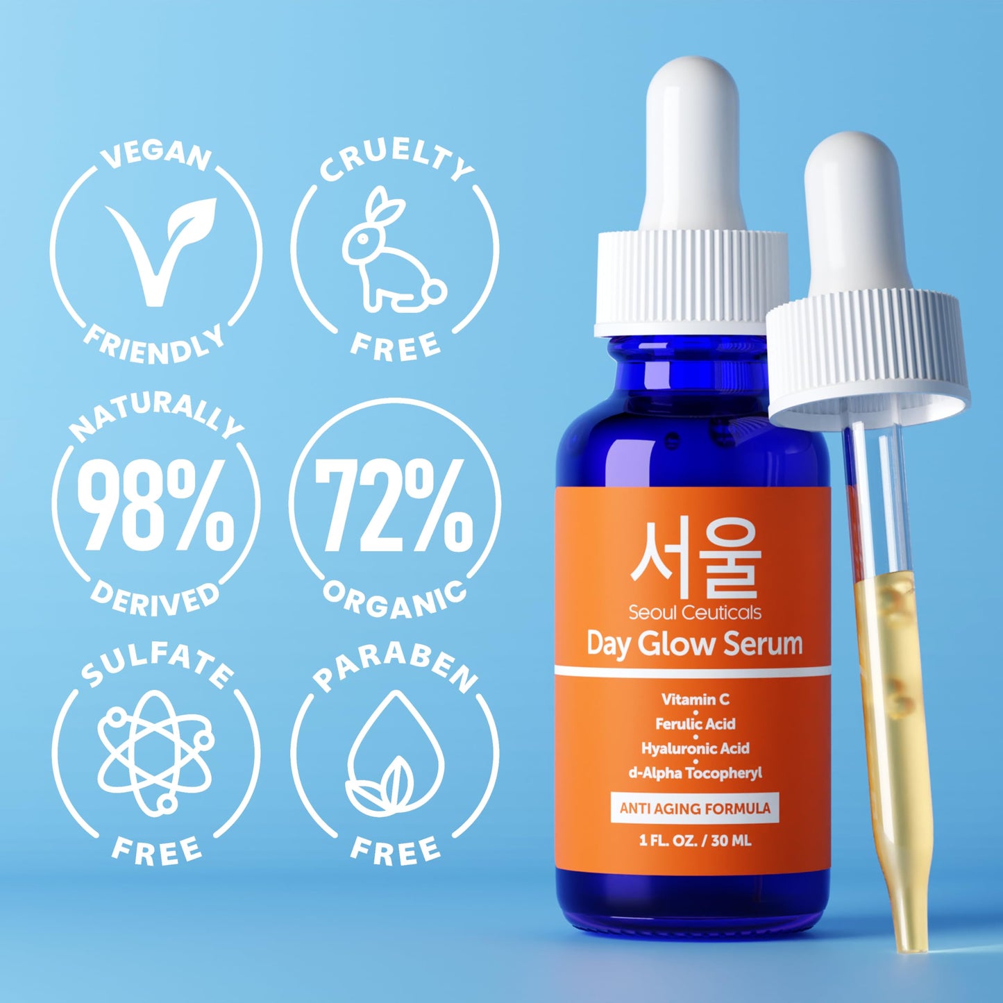 SeoulGlow 20% C + HA Anti - Aging Serum 1oz - Handbags Specialist Headquarter