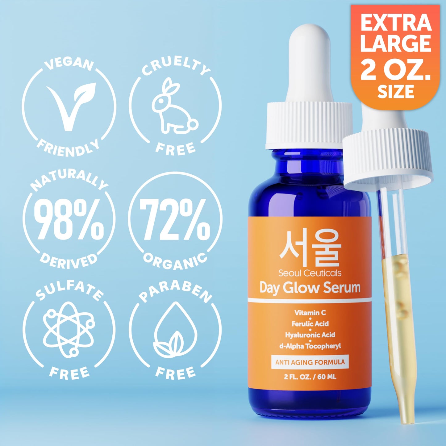 SeoulGlow 20% C + HA Anti - Aging Serum 1oz - Handbags Specialist Headquarter