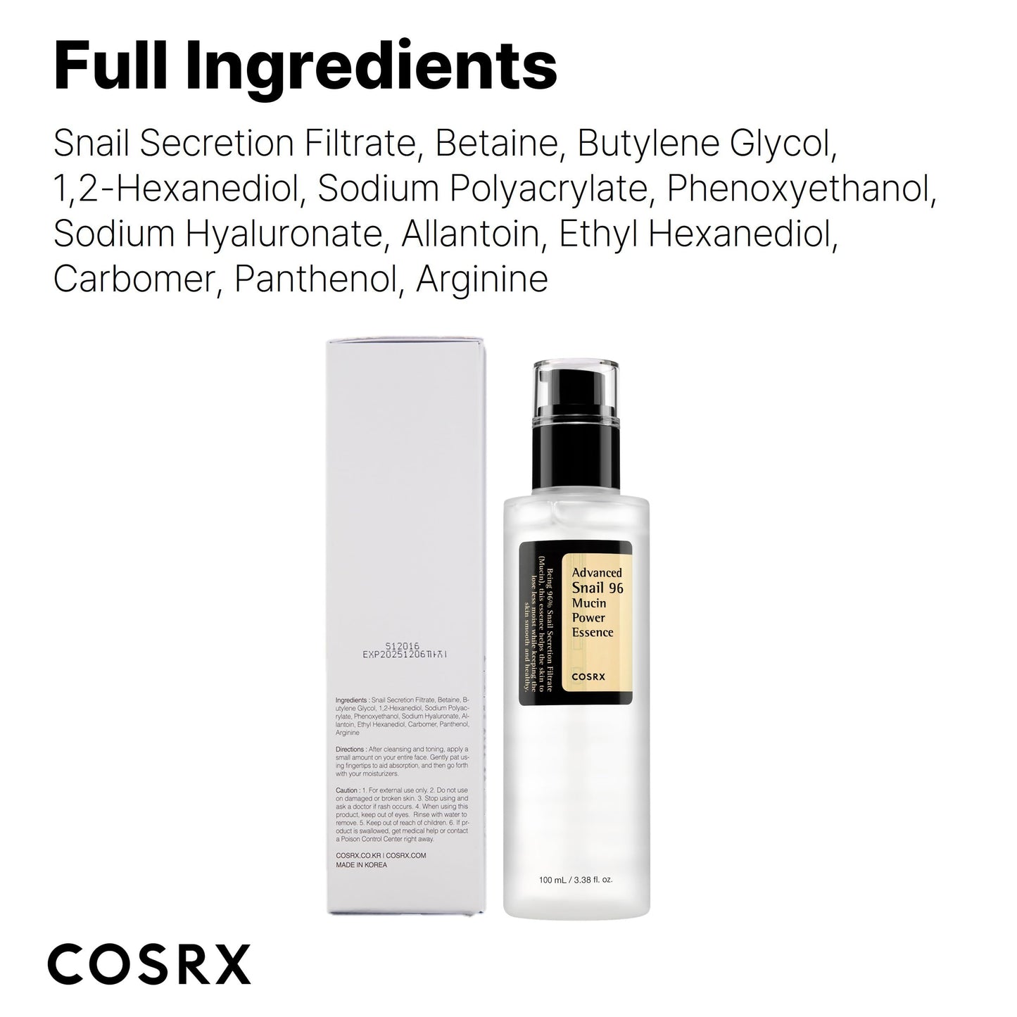 Snail Power Essence 96% - Hydrating Serum for Radiance - Handbags Specialist Headquarter